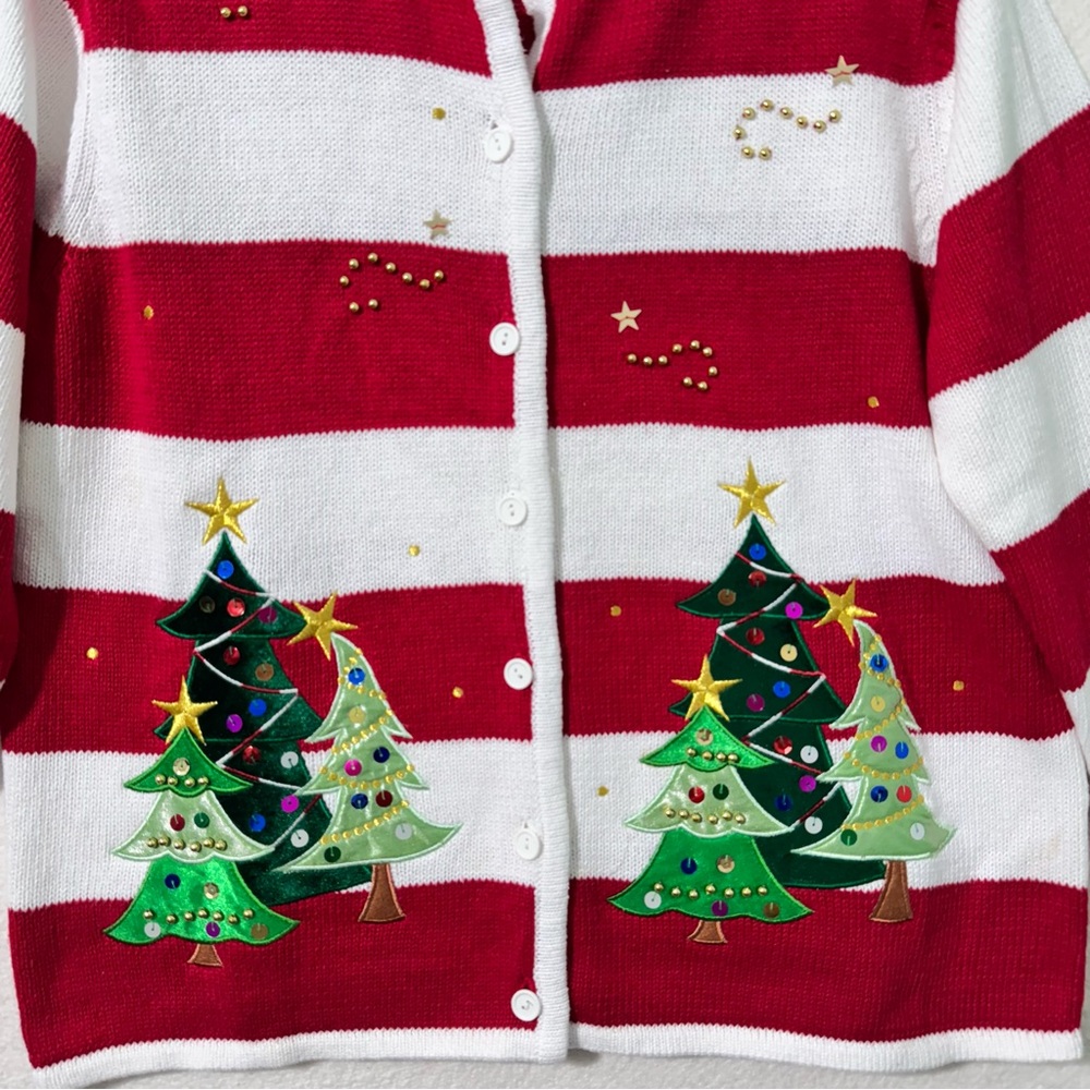 Classic Elements Red/White Striped Christmas Tree… - image 3